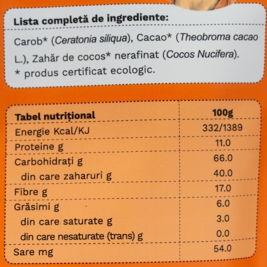 Bază pentru ciocolată caldă ecologică Ciococino 200g