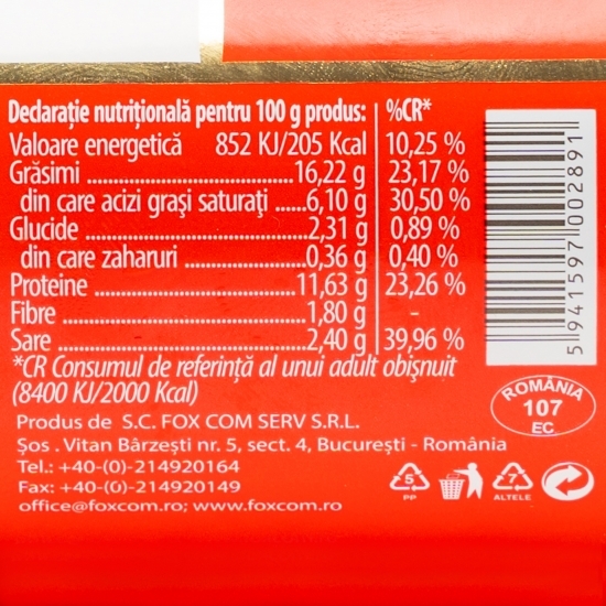 Parizer de porc 500g