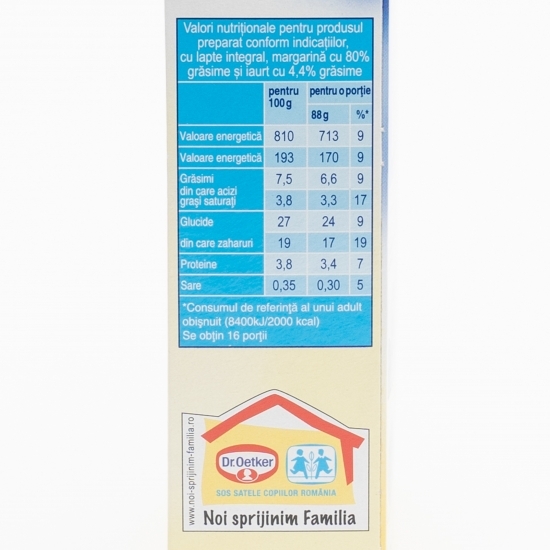 Mix pentru prăjitură Mușuroi de cârtiță cu piersici 366g