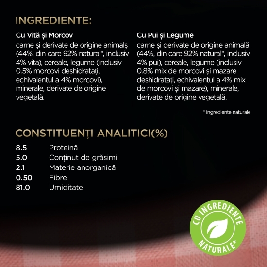 Hrană umedă pentru câini adulți, 4x100g, selecții de carne în sos 
