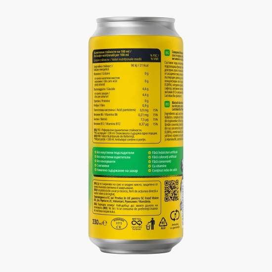 Băutură carbogazoasă cu fibre și vitamine Driver's Sparkling Water Pear & Mint, doză 330ml