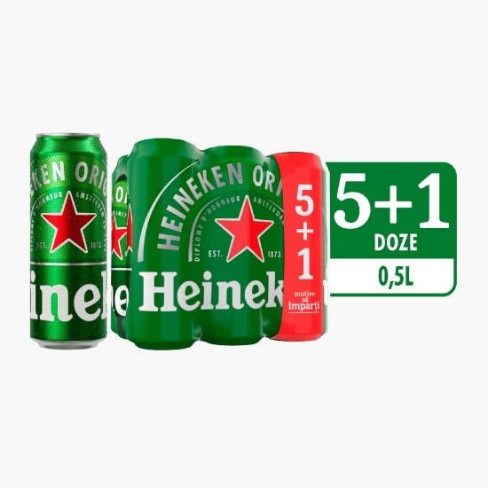 Bere blondă doză 6x0.5l (5+1)