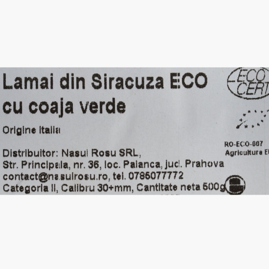 Lămâi de Siracuza, cu coajă verde, eco 500g