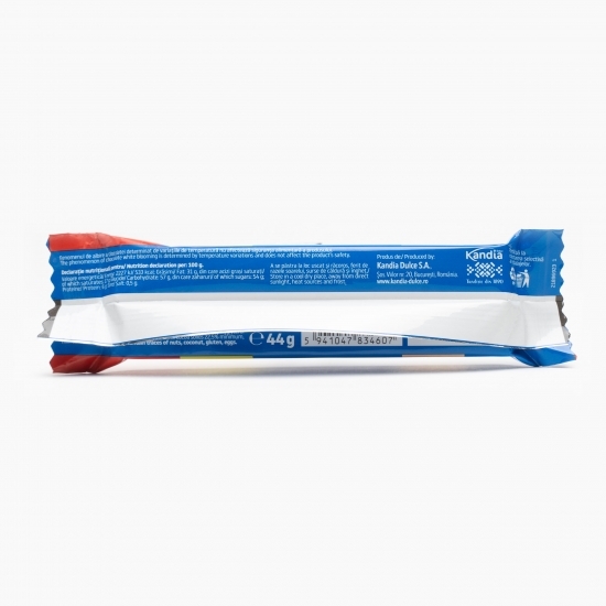 Baton de ciocolată cu caramel sărat, cremă de rom și arahide 44g