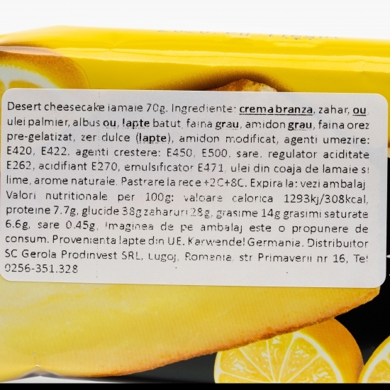 Cheesecake lămâie 70g