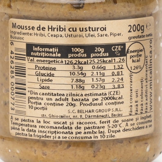 Mousse de hribi cu usturoi 200g