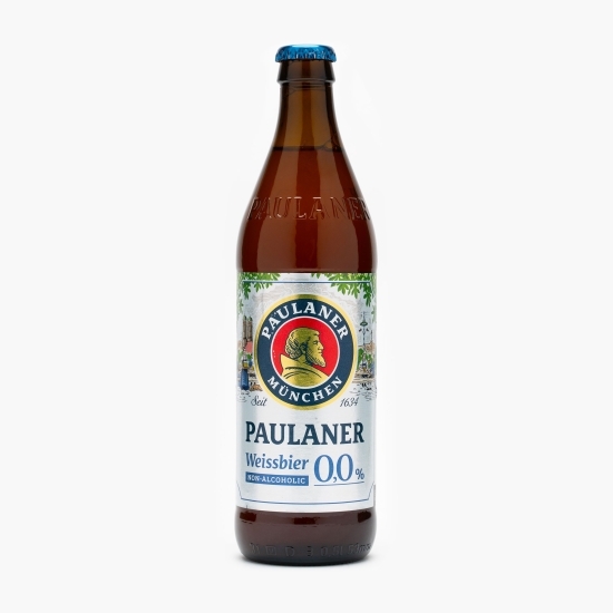 Bere albă nefiltrată fără alcool Weissbier 0.5l