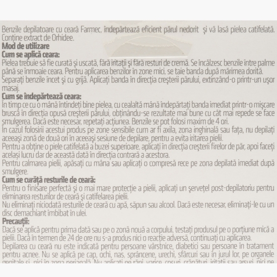 Benzi depilatoare față, orhidee