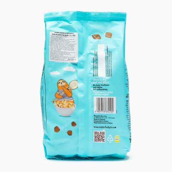 Cereale eco umplute cu ciocolată și alune de pădure, fără gluten 200g