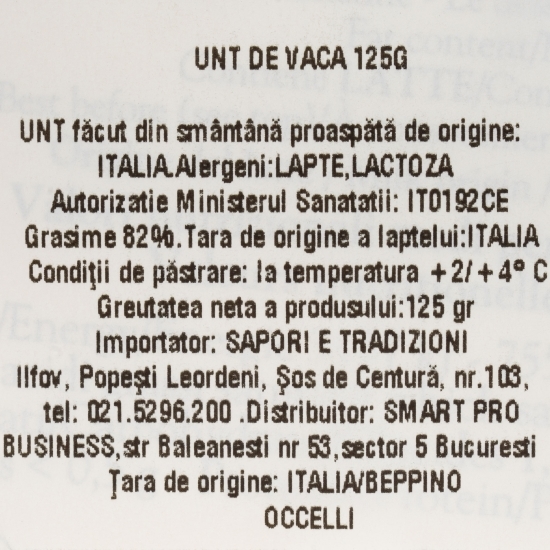 Unt 82% grăsime, 125g
