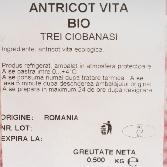Antricot vită eco 500g