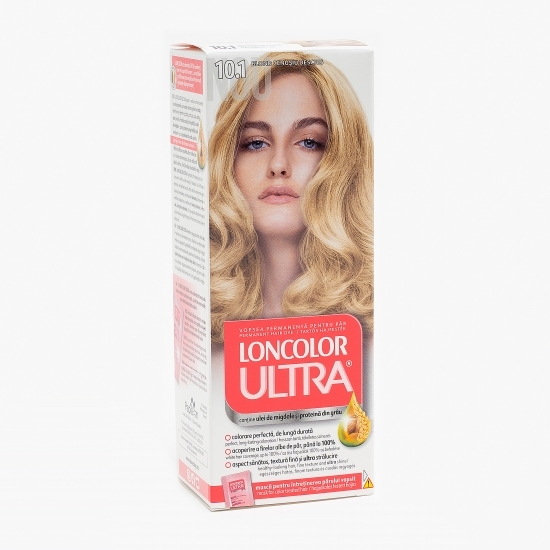 Vopsea permanentă pentru păr Ultra 10.1 Blond cenușiu deschis 100ml