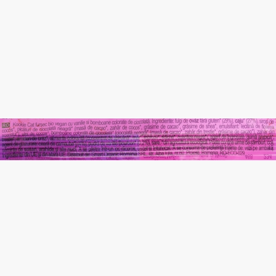 Fursec eco cu vanilie și bomboane colorate, fără gluten 50g