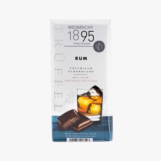 Trufe de ciocolată cu lapte și rom 100g