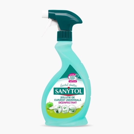 Soluție de curățat universală dezinfectant Măr verde, 0.5l
