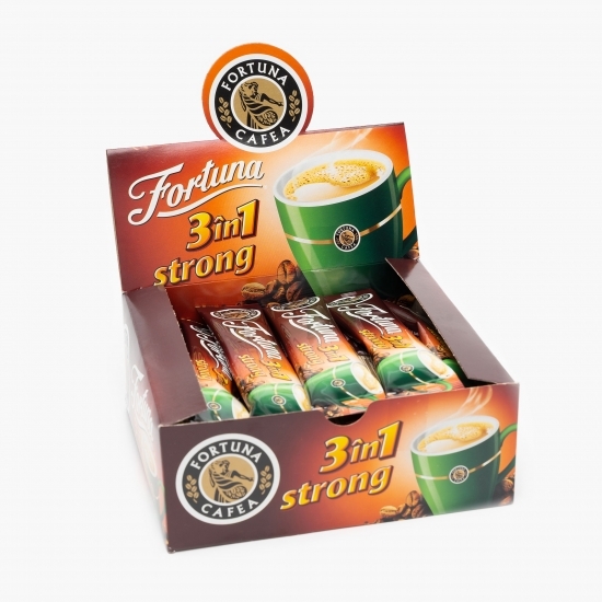 Strong 3în1 plicuri 24x17g, cafea instant