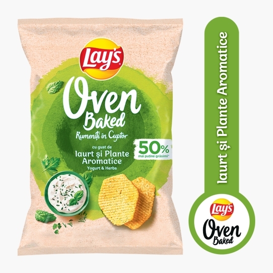Chipsuri rumenite în cuptor cu iaurt și plante aromatice, 50g, (Oven Baked)