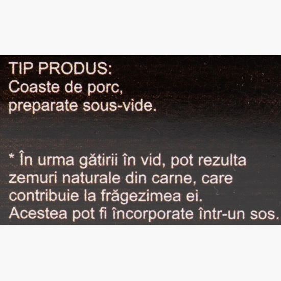 Coaste de porc gătite lent 650g
