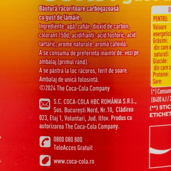 Băutură carbogazoasă lemon 2l