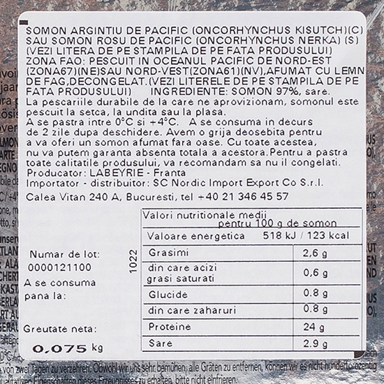 Somon afumat 75g