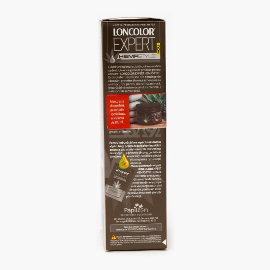 Vopsea permanentă pentru păr Expert Hempstyle 1.9 Negru albastru 100ml