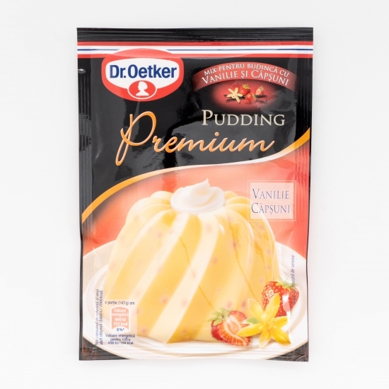 Mix pentru budincă Premium cu vanilie și căpșuni 35g