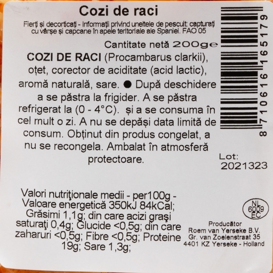 Cozi de raci 200g