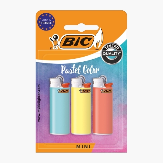 Brichetă mini Pastel, diverse culori, 3 buc