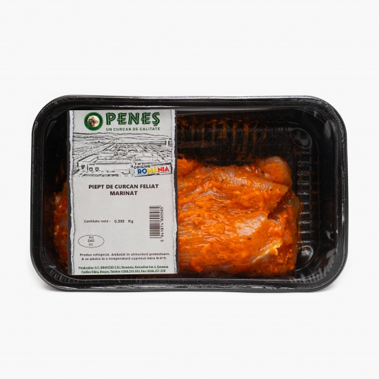 Piept de curcan feliat marinat 500g
