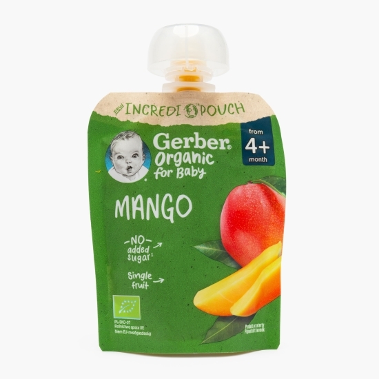 Piure ecologic de mango, 80g, +4 luni