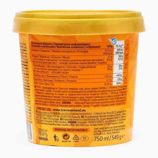 Îngheţată Pralines & Cream 750ml (549g)