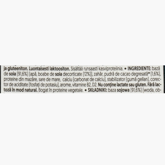 Băutură din soia cu proteină și aromă de ciocolată 0.25l
