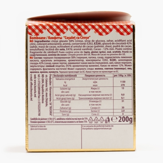 Praline Coșuleț cu cireșe 200g