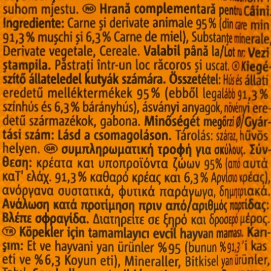 Recompensă pentru câini Stick cu vită și miel 12g