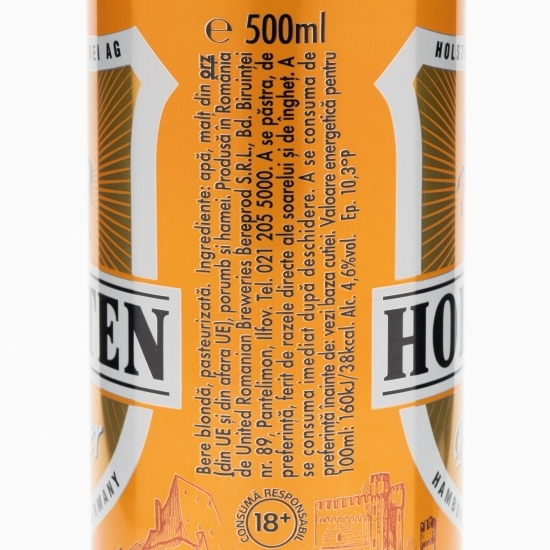 Bere blondă Pilsner doză 0.5l