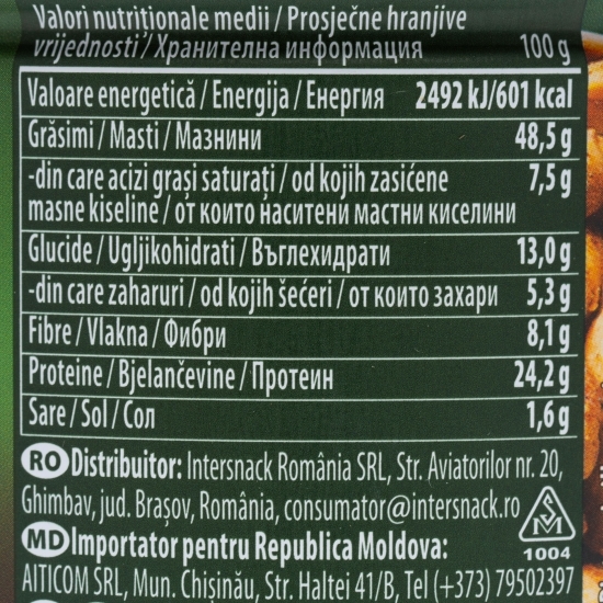 Arahide sărate extra rumenite la cutie 135g