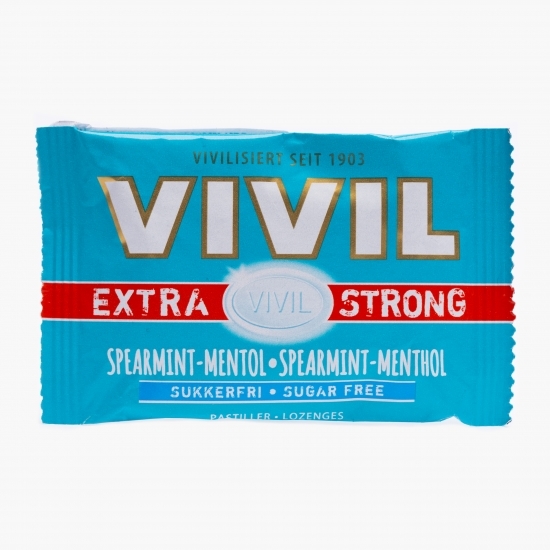 Bomboane Extra Strong spearmint și mentol fără zahăr 25g