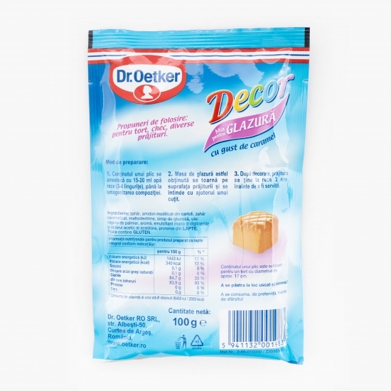 Mix pentru glazură cu gust de caramel 100g 
