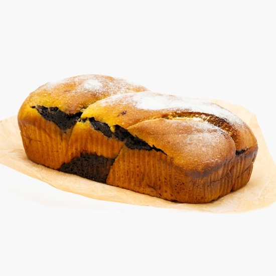 Cozonac vegan cu cremă de nucă și cacao 600g