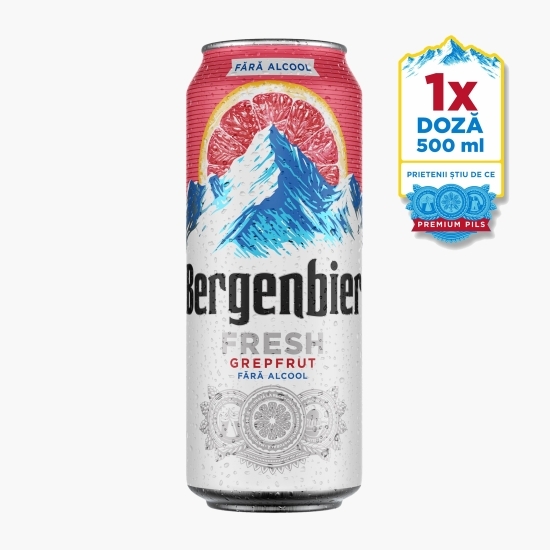 Bere blondă fără alcool cu aromă de grepfrut doză 0.5l