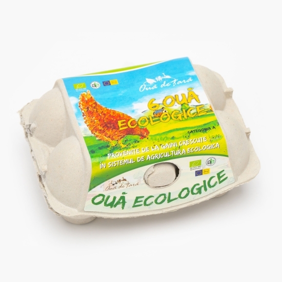 Ouă ecologice, mărime M-L, 6 buc