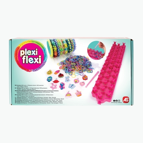 Gherghef pentru împletit cu 800 elastice din cauciuc + 8 accesorii, diferite modele