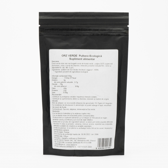 Orz verde pulbere ecologică 125g