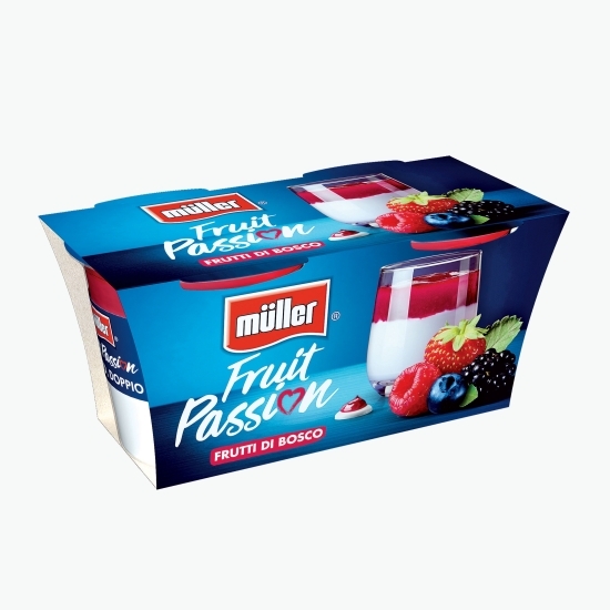 Pachet iaurt cu fructe de pădure Fruit Passion 2x125g