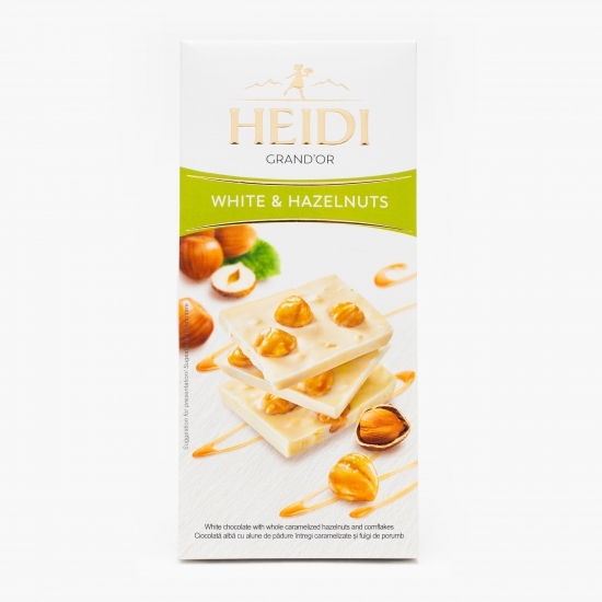 Ciocolată albă cu alune de pădure 100g
