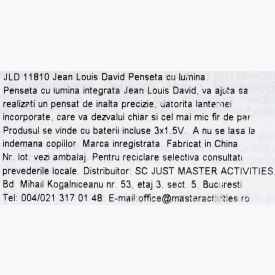 Pensetă profesională cu lumină