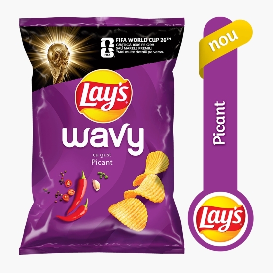 Chipsuri ondulate din cartofi cu piri piri, Wavy 115g