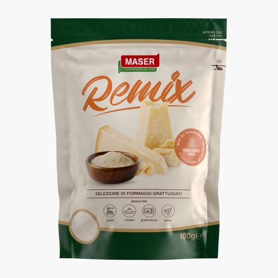 Amestec de Grana Padano și alte brânzeturi tari, ras 100g