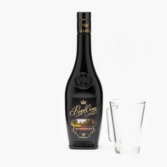 Cremă Whisky 16% alc. 0.5l + 2 pahare