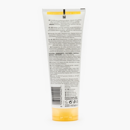 Balsam Pro-V Repair & Protect pentru păr deteriorat 220ml